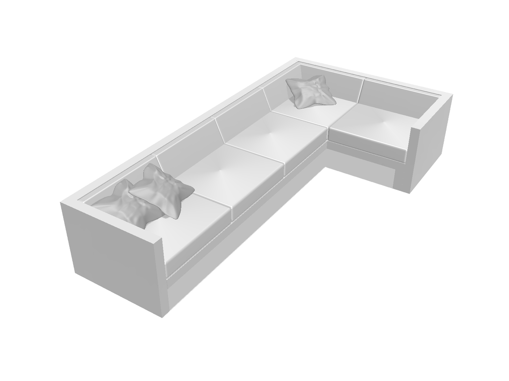 Canapé d'angle de jardin