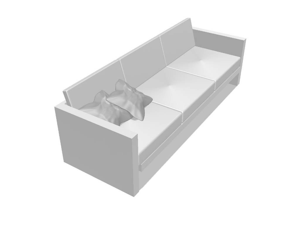 Canapé de jardin haut