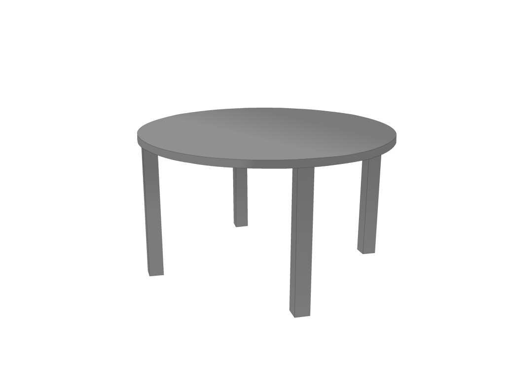 Table de jardin ronde