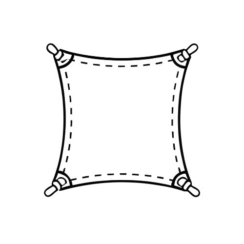 Voile d'ombrage Carrée Essentiel