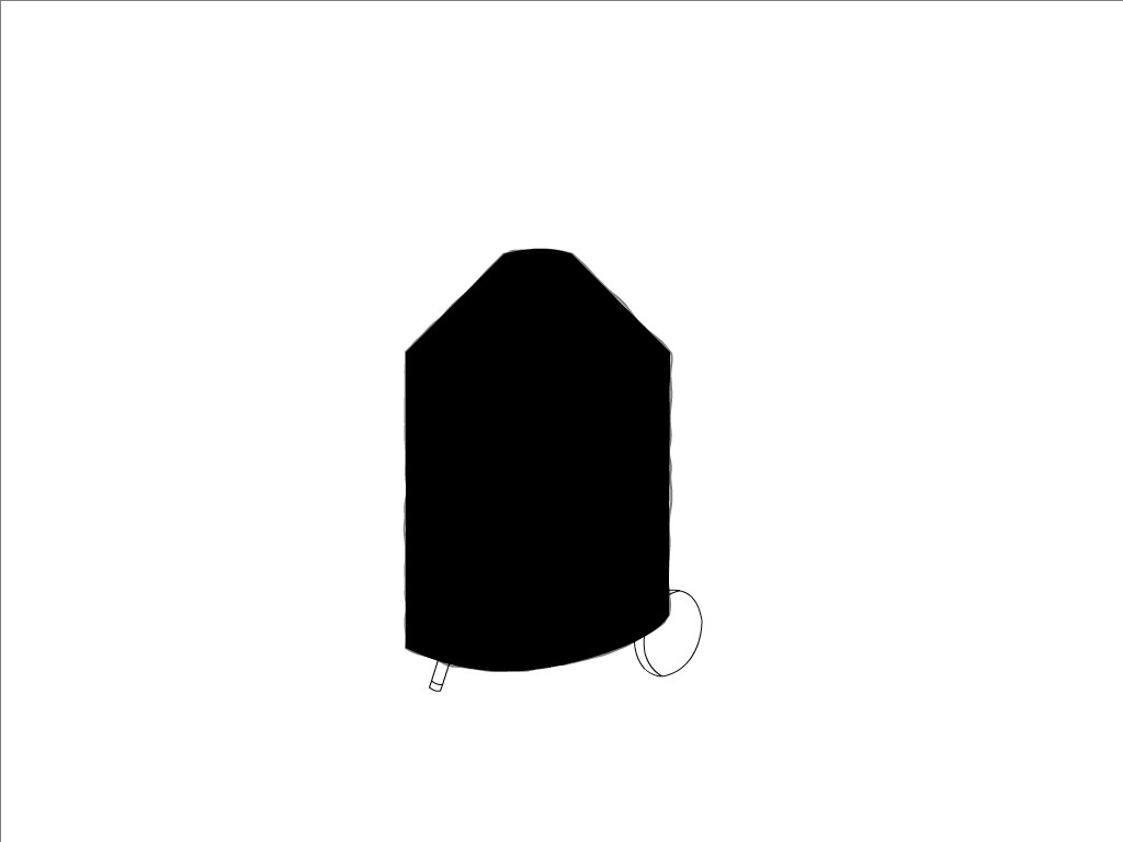 Housse de barbecue Barbecook Barbecue à charbon ADAM en Protect cover 705 670gr/m², toile PVC Etanche Noir RAL 9005