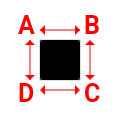 Bâche Rectangle en   - 1.00x1.00m