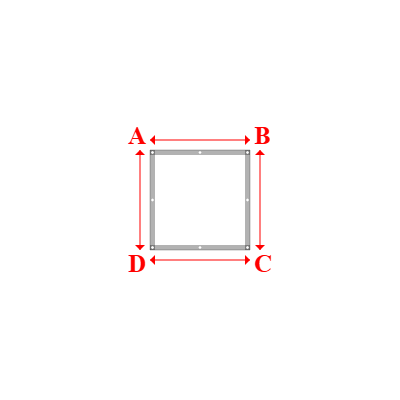 Bâche Rectangle en Protect 670 : La référence en matière de protection étanche Blanc RAL 9016 - 1.00x1.00m