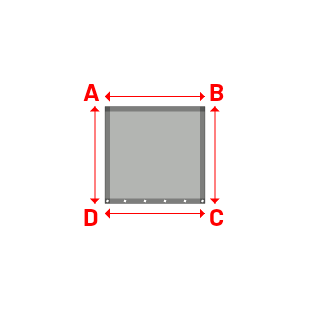 Bâche Rectangle en MaxiProtect 900 : Protection & grammage renforcé Gris agate RAL 7038 - 31071 - 1.00x0.97m