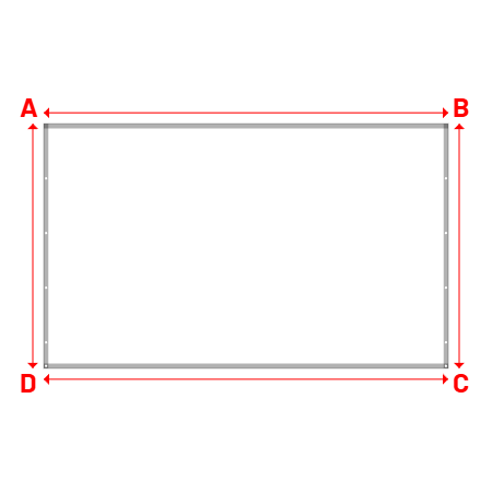 Bâche Rectangle en Protect 670 : La référence en matière de protection étanche Blanc RAL 9016 - 4.30x2.60m
