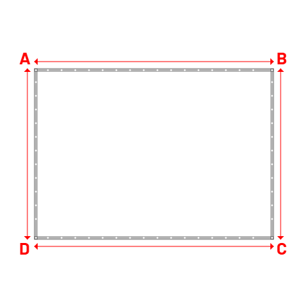 Bâche Rectangle en Protect 670 : La référence en matière de protection étanche Blanc RAL 9016 - 3.50x2.50m