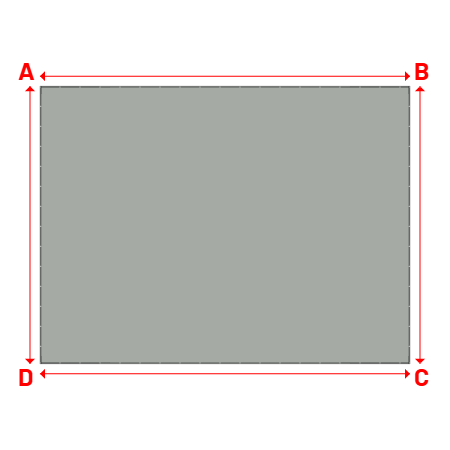 Bâche Rectangle en Protect 670 : La référence en matière de protection étanche Gris clair RAL 7038 - 12.00x9.00m