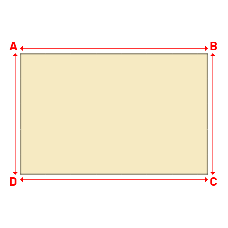 Bâche Rectangle en Solar 590 : bâche spéciale protection solaire & grand choix de coloris Champagne - 502V3-51979C - 8.50x5.50m