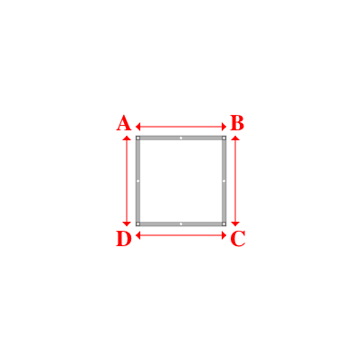Bâche Rectangle en Protect 670 : La référence en matière de protection étanche Blanc RAL 9016 - 1.00x1.00m