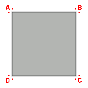Bâche Rectangle en MaxiProtect 900 : Protection & grammage renforcé Gris agate RAL 7038 - 31071 - 3.85x3.85m