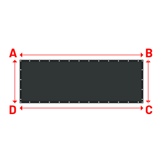 Bâche Rectangle en Protect 670 : La référence en matière de protection étanche Gris anthracite RAL 7016 - 3.00x1.05m
