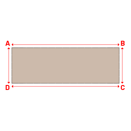 Bâche Rectangle en Soltis 96 - Toile d'ombrage haute performance Sandy beige 96-2135 - 12.00x4.00m