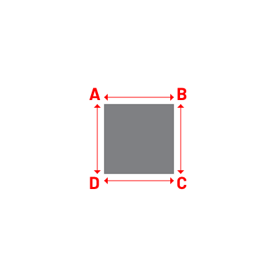 Bâche Rectangle en CoverEco 640 : une bâche simple & efficace Ecolac 640 - 7196 (RAL 7037) - 1.00x1.00m