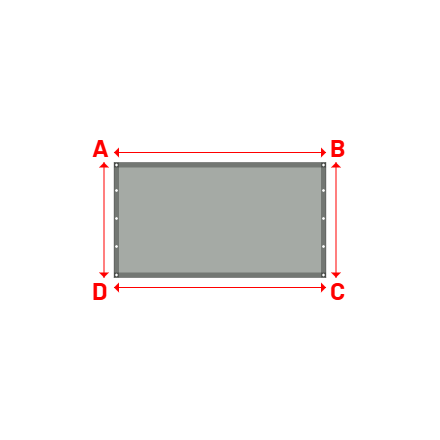 Bâche Rectangle en Protect 670 : La référence en matière de protection étanche Gris clair RAL 7038 - 2.12x1.15m