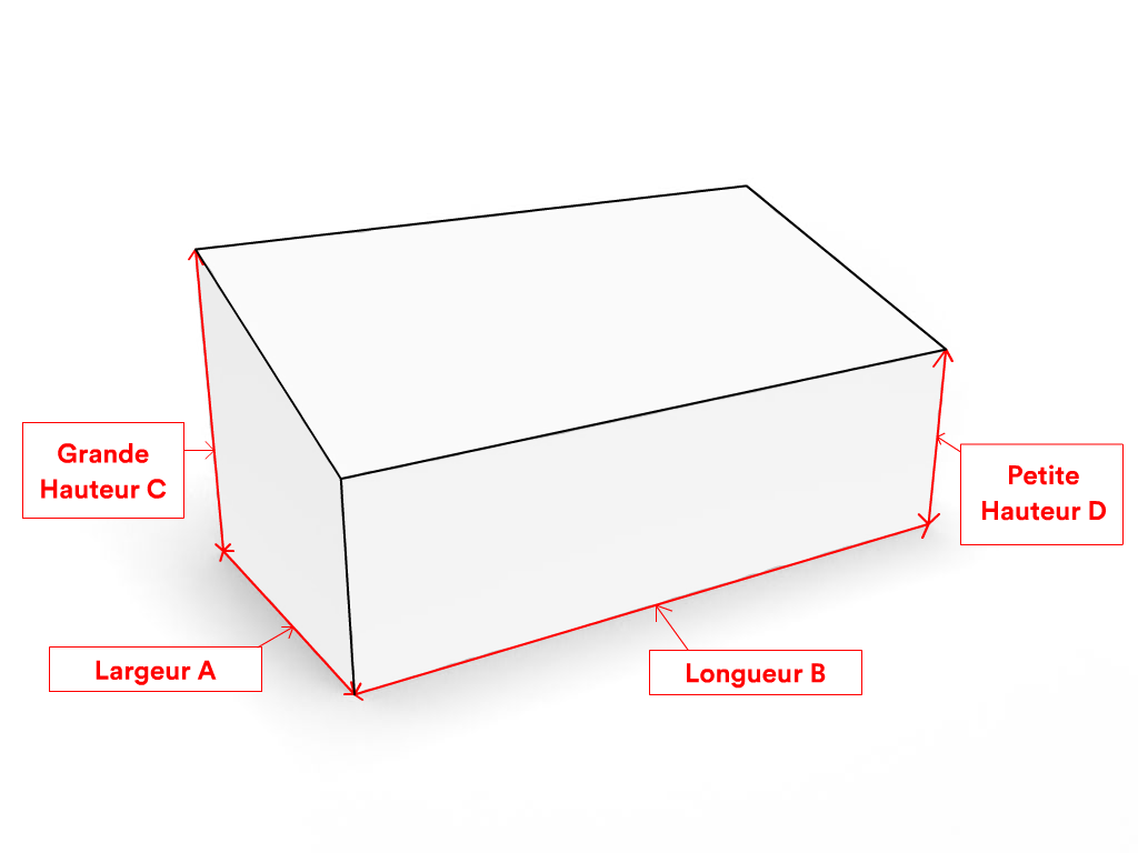 Trapézoïdale - MaxiProtect 900 : Protection & grammage renforcé Noir foncé RAL 9005 - 31075