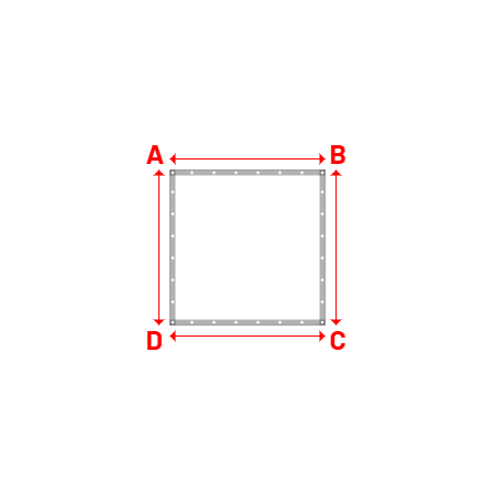 Bâche Rectangle en MaxiProtect 900 : Protection & grammage renforcé Blanc signalisation RAL 9016 - 31066 - 1.41x1.41m