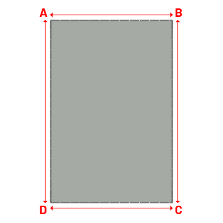 Bâche Rectangle en Protect 670 : La référence en matière de protection étanche Gris clair RAL 7038 - 5.10x7.63m