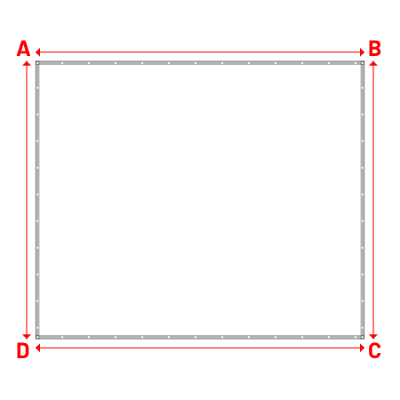 Bâche Rectangle en Protect 670 : La référence en matière de protection étanche Blanc RAL 9016 - 4.20x3.55m