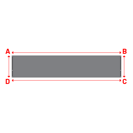 Bâche Rectangle en CoverEco 640 : une bâche simple & efficace Ecolac 640 - 7196 (RAL 7037) - 5.00x1.00m