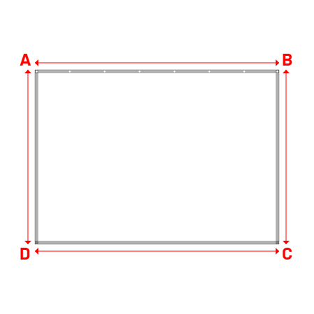 Bâche Rectangle en Protect 670 : La référence en matière de protection étanche Blanc RAL 9016 - 3.50x2.50m