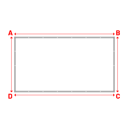 Bâche Rectangle en Protect 670 : La référence en matière de protection étanche Blanc RAL 9016 - 3.50x1.93m