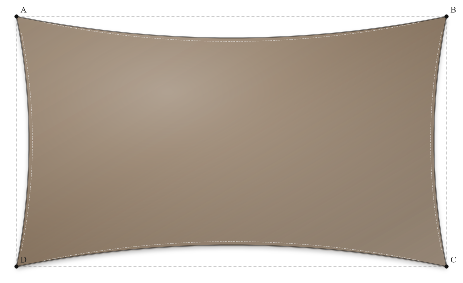 Voile d'ombrage - Forme Rectangle - Bois flotté 294 (AustralMesh)