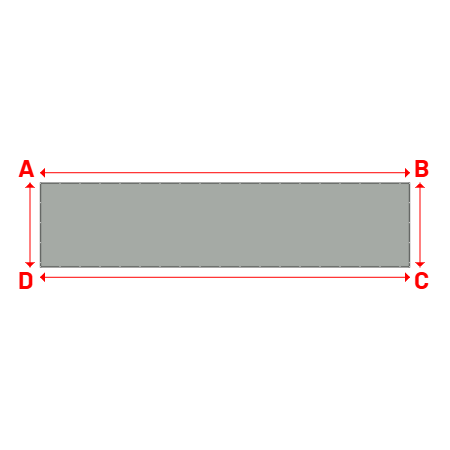Bâche Rectangle en Protect 670 : La référence en matière de protection étanche Gris clair RAL 7038 - 14.00x3.20m