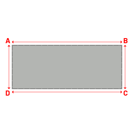 Bâche Rectangle en MaxiProtect 900 : Protection & grammage renforcé Gris agate RAL 7038 - 31071 - 8.00x3.20m
