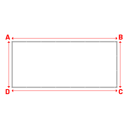 Bâche Rectangle en AGIVIR™ COVER M2 Blanc - 4.95x2.18m