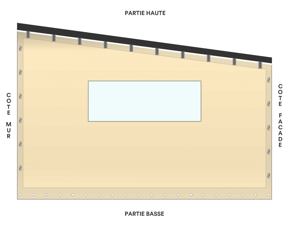 Bâche de façade pour mobil-home