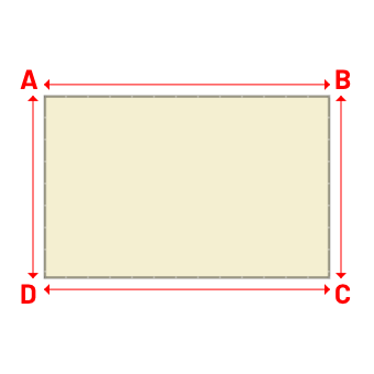 Bâche Rectangle en AustralMesh - Toile d'ombrage ajourée Naturel (759 AustralMesh) - 6.10x3.90m