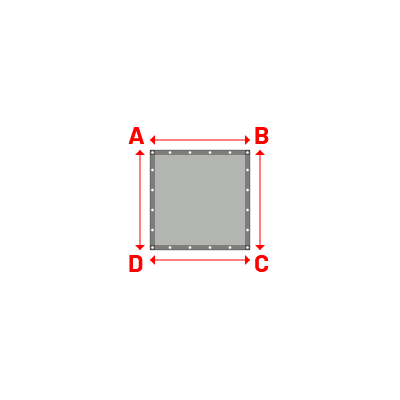 Bâche Rectangle en MaxiProtect 900 : Protection & grammage renforcé Gris agate RAL 7038 - 31071 - 1.00x1.00m