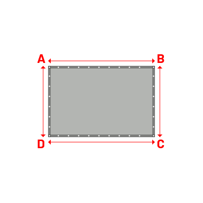 Bâche Rectangle en MaxiProtect 900 : Protection & grammage renforcé Gris agate RAL 7038 - 31071 - 2.10x1.40m