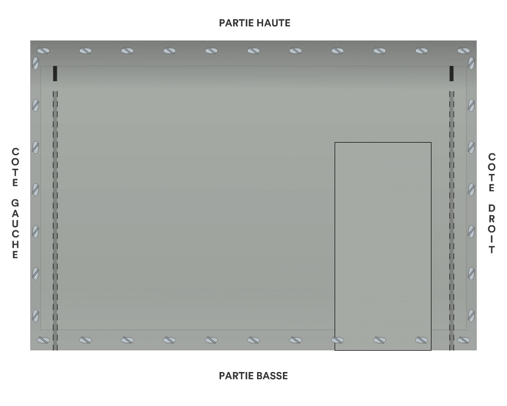 Bâche de façade pour mobil-home
