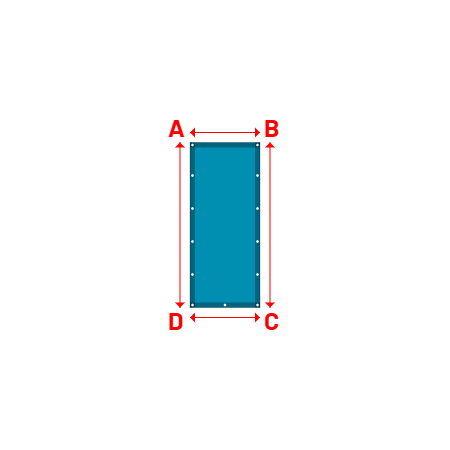 Bâche Rectangle en Soltis 96 - Toile d'ombrage haute performance Acapuclo 96-50847 - 0.70x1.65m