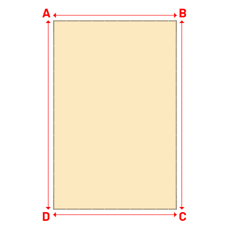 Bâche Rectangle en Protect 670 : La référence en matière de protection étanche Beige ral 1015 - 6.00x9.20m