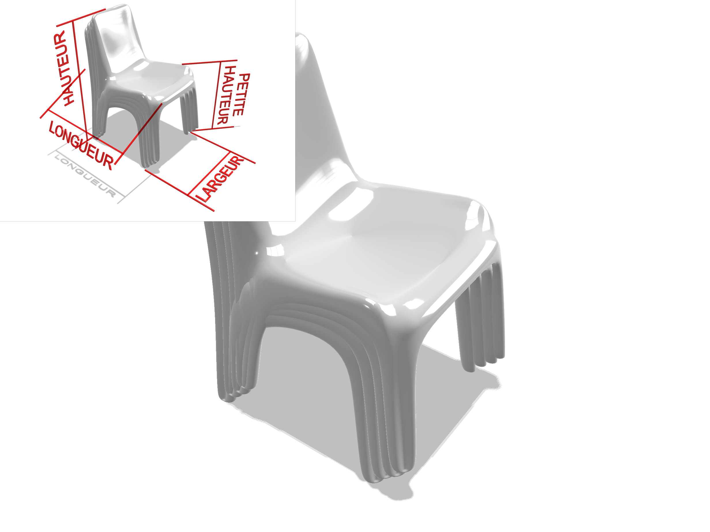 Chaise de jardin - Protect 670 : La référence en matière de protection étanche Gris clair RAL 7038