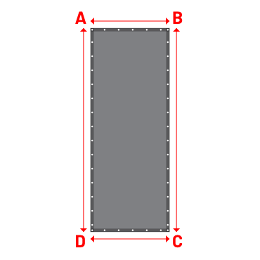 Bâche Rectangle en CoverEco 640 : une bâche simple & efficace Ecolac 640 - 7196 (RAL 7037) - 1.20x3.10m