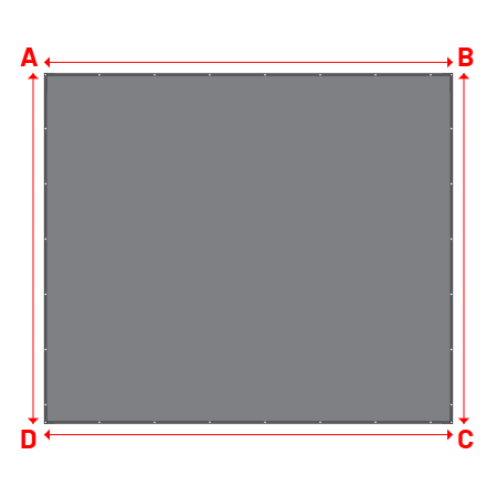 Bâche Rectangle en CoverEco 640 : une bâche simple & efficace Ecolac 640 - 7196 (RAL 7037) - 7.00x6.00m
