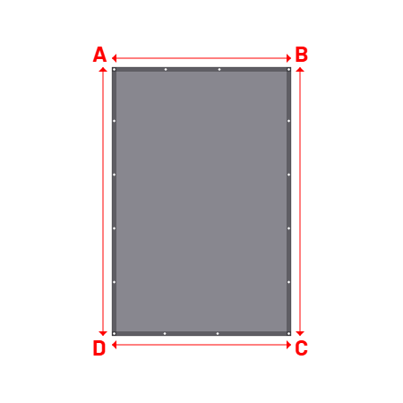 Bâche Rectangle en Protect 600 M1 : Résistance à la flamme exceptionnelle Coloris 693 - 2.00x3.00m