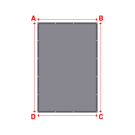 Bâche Rectangle en Protect 600 M1 : Résistance à la flamme exceptionnelle Coloris 693 - 2.00x3.00m