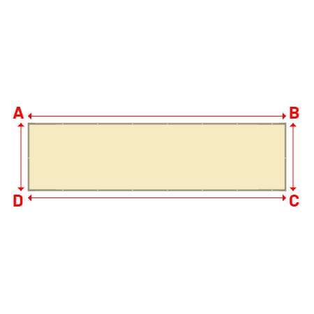 Bâche Rectangle en Soltis 502 Proof : bâche spéciale protection solaire & grand choix de coloris Champagne - 502V3-51979C - 8.00x2.10m