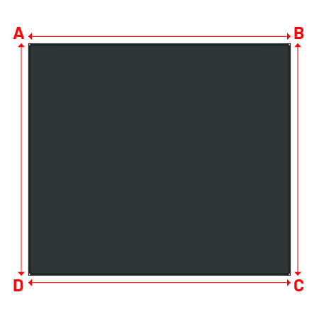 Bâche Rectangle en Protect 670 : La référence en matière de protection étanche Gris anthracite RAL 7016 - 5.20x4.60m