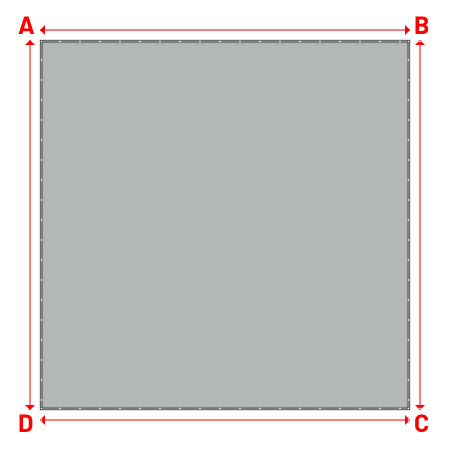 Bâche Rectangle en Soltis 96 - Toile d'ombrage haute performance Galet 96-2171 - 6.00x6.00m