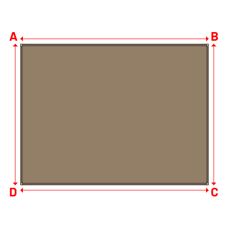 Bâche Rectangle en AustralMesh - Toile d'ombrage ajourée Bois flotté 294 (AustralMesh) - 4.00x3.00m