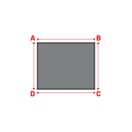 Bâche Rectangle en CoverEco 640 : une bâche simple & efficace Ecolac 640 - 7196 (RAL 7037) - 1.94x1.58m