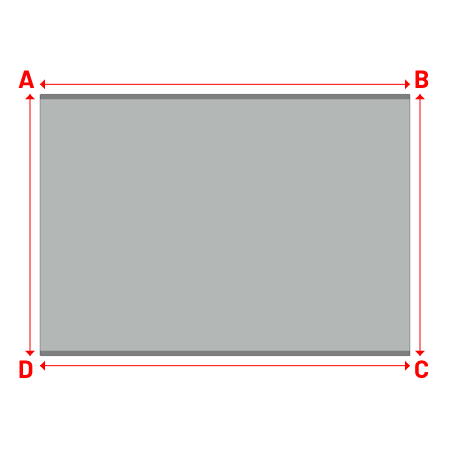 Bâche Rectangle en Soltis 96 - Toile d'ombrage haute performance Galet 96-2171 - 3.71x2.62m