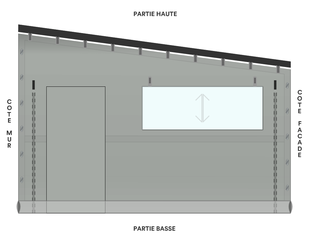 Bâche de façade pour mobil-home