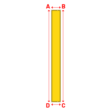 Bâche Rectangle en Soltis 502 Proof : bâche spéciale protection solaire & grand choix de coloris Bouton d'or - 502V3-2166C - 0.50x5.00m