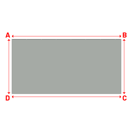 Bâche Rectangle en Protect 670 : La référence en matière de protection étanche Gris clair RAL 7038 - 12.00x6.00m